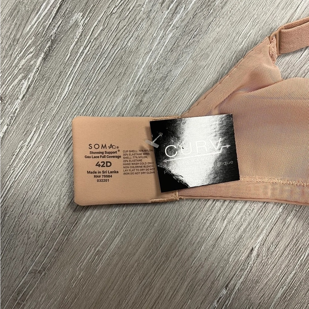 Soma Geo Lace Full Coverage Bra - Size 42D - Picture 3 of 3